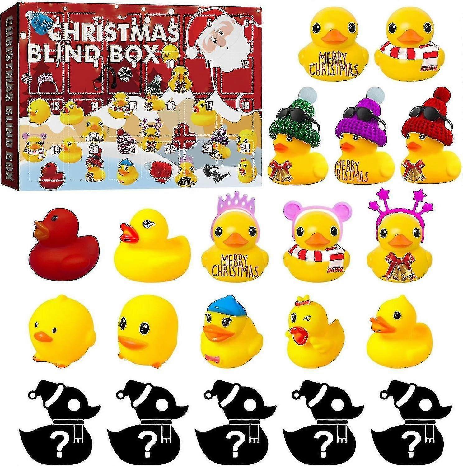 Ημερολόγιο Advent Rubber Duck 2023, Advent Calendar 2023 Kids, Advent Calendar Σετ παιχνιδιών μπάνιου πάπιας, Advent Calendar με 15 πάπιες από καουτσούκ, Advent Calendar