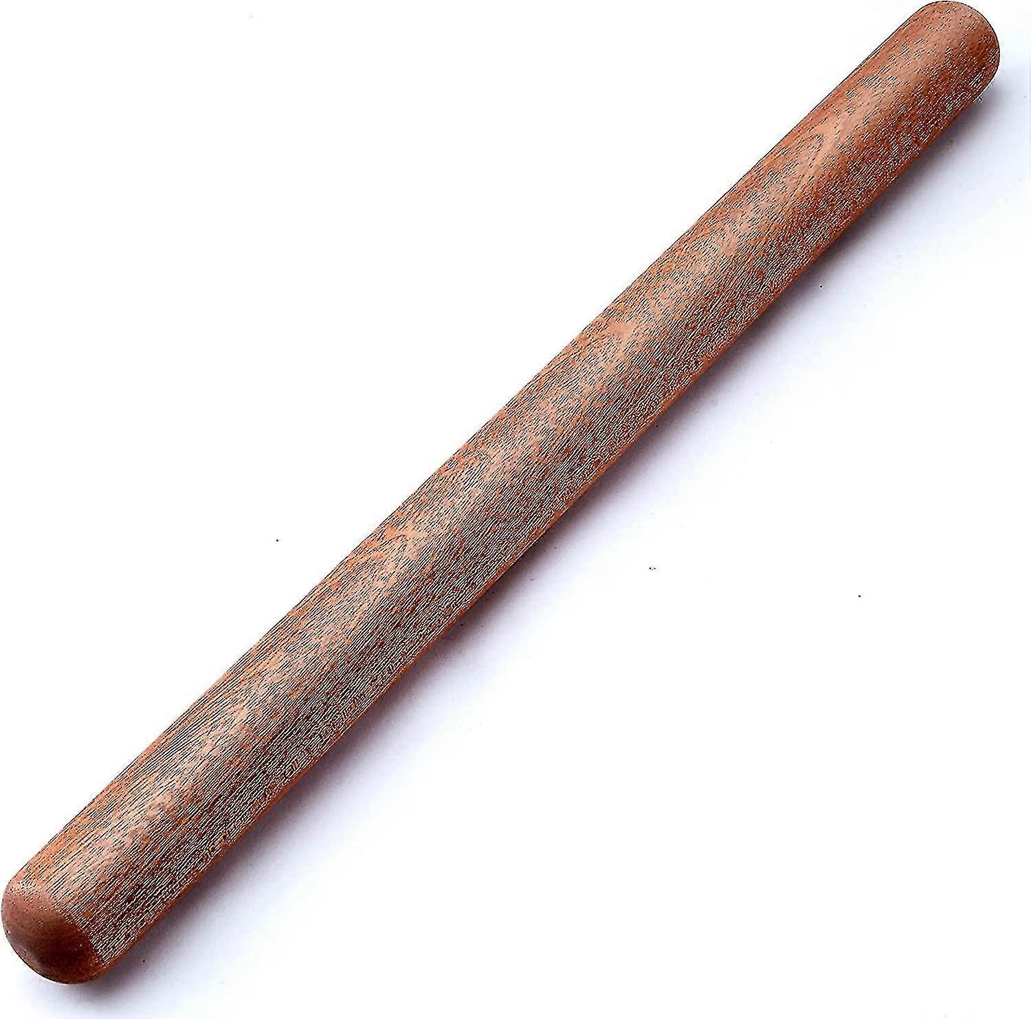 Träkavel, extra lång förtjockad kavel för bakning, degrulle i trä med rund design i båda ändar för mångsidig användning (16X 1,38 tum