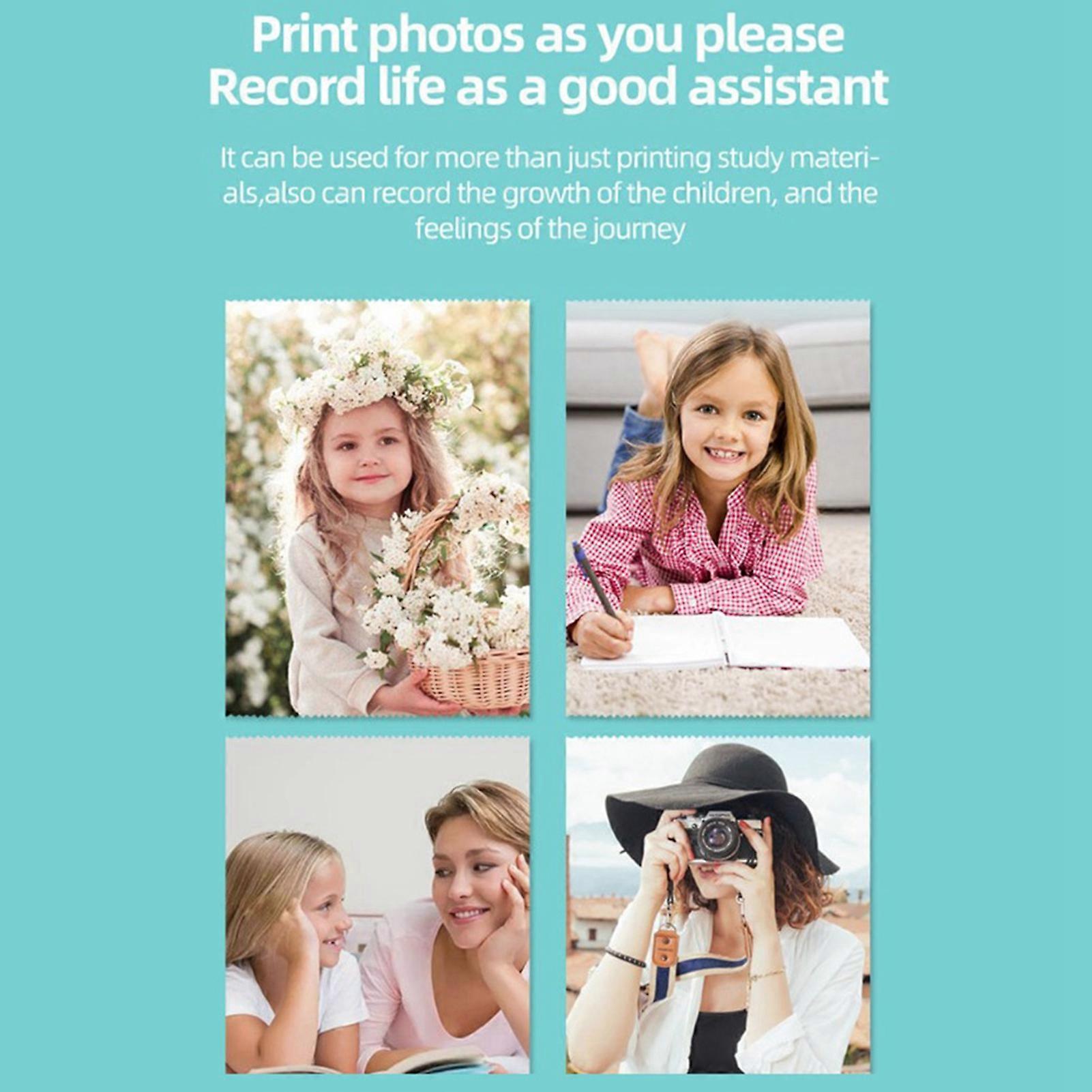 Portable Mini Printer Wireless BT Thermal Printer Easy Operation Compatible for Android IOS Pocket Printer Label Maker