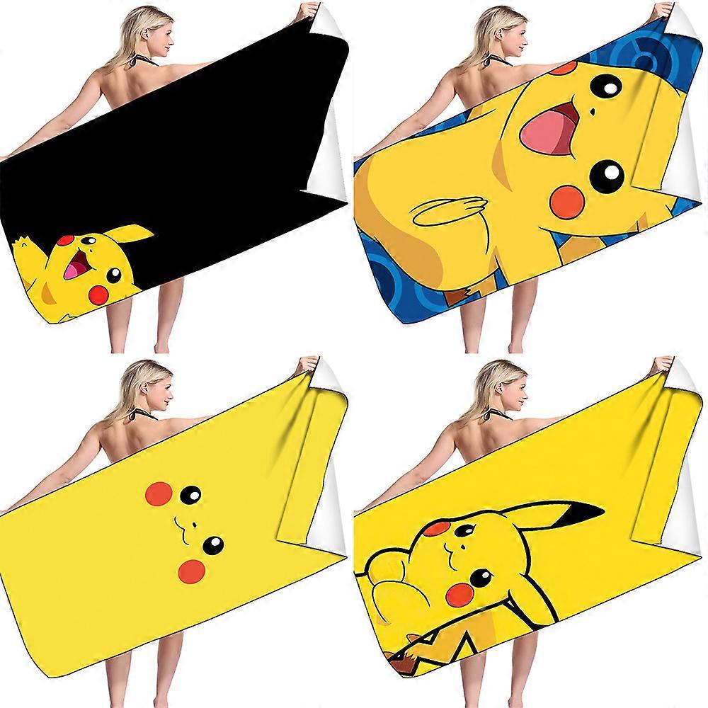 Highly Absorbent Beach Towel, Children's Animation, Quick-drying Bath Towel, Sandproof, Travel Towel, Picnic Towel Gifts