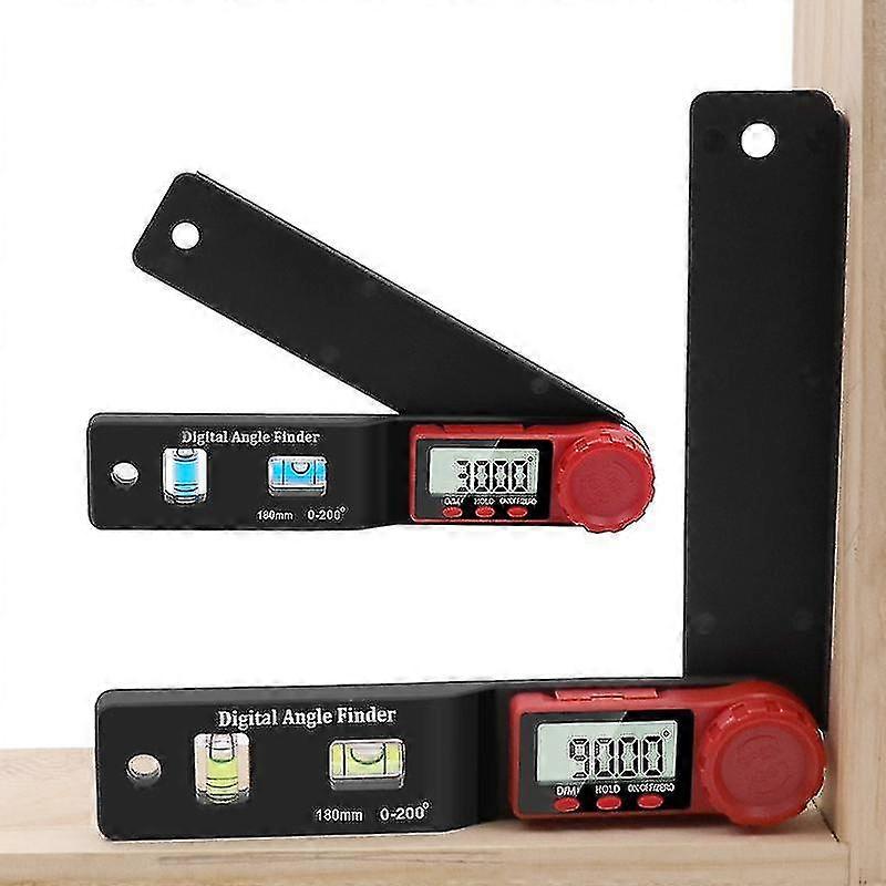 2 In 1 Digital Angle Ruler Protractor Measuring Tool Horizontal Ruler Electronic Level Meter