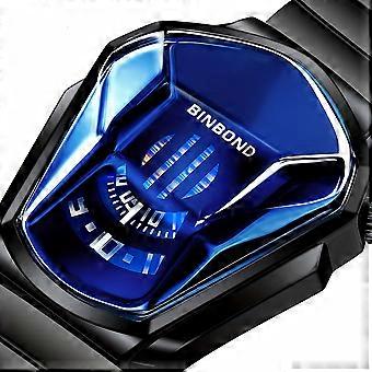 JUEGE* BINBANG Men's Multifunctional Waterproof Steel Band Quartz