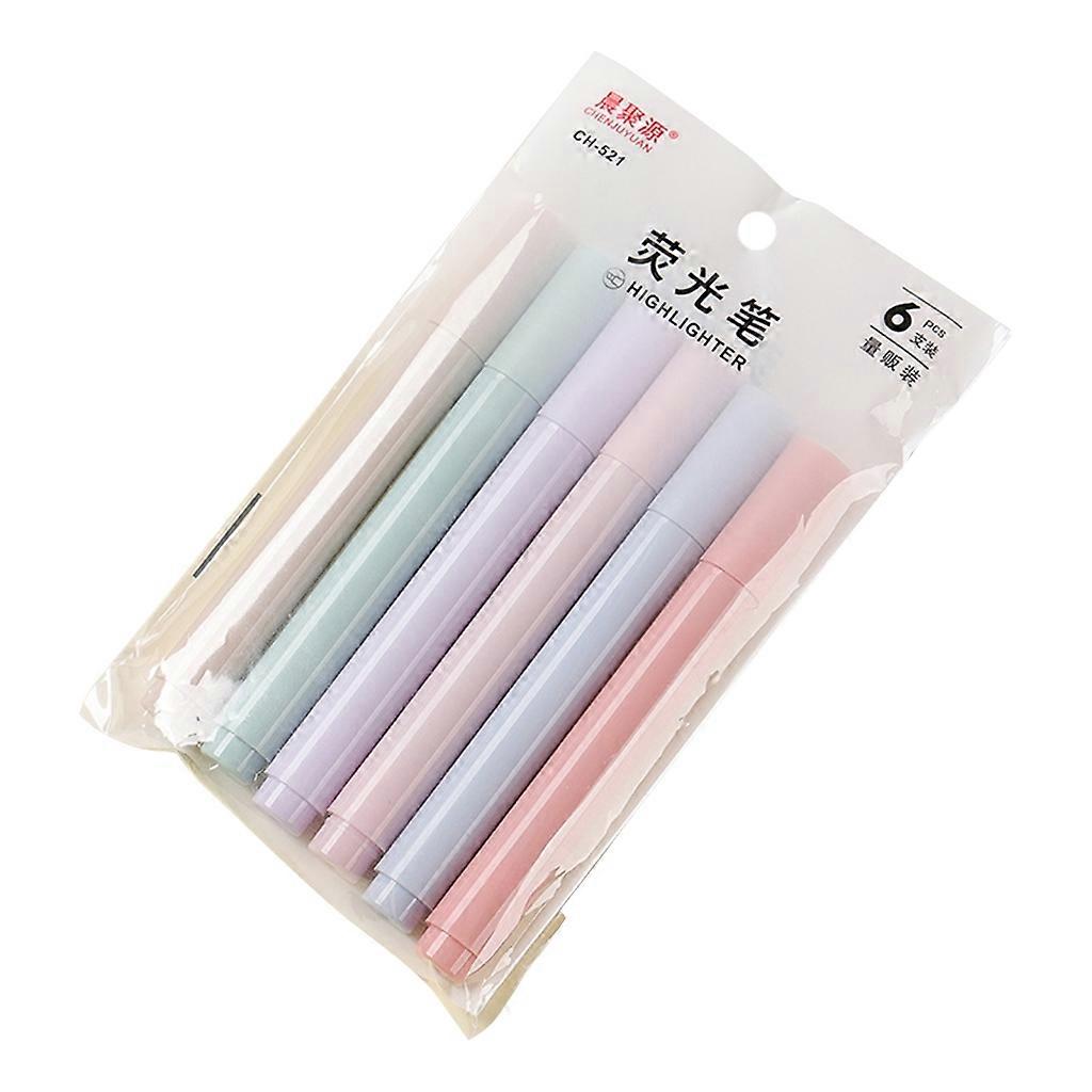 Pastel Highlighter With Chisel Tip No Bleed Dry Fast Easy to Hold for School
