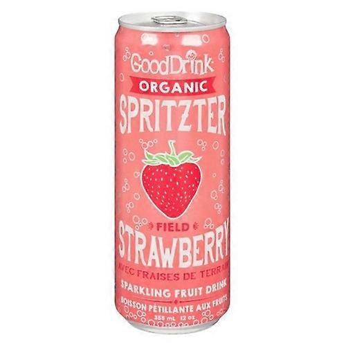 Gooddrink Organic Field Strawberry Spritzter, 355 Ml (Case Of 12)