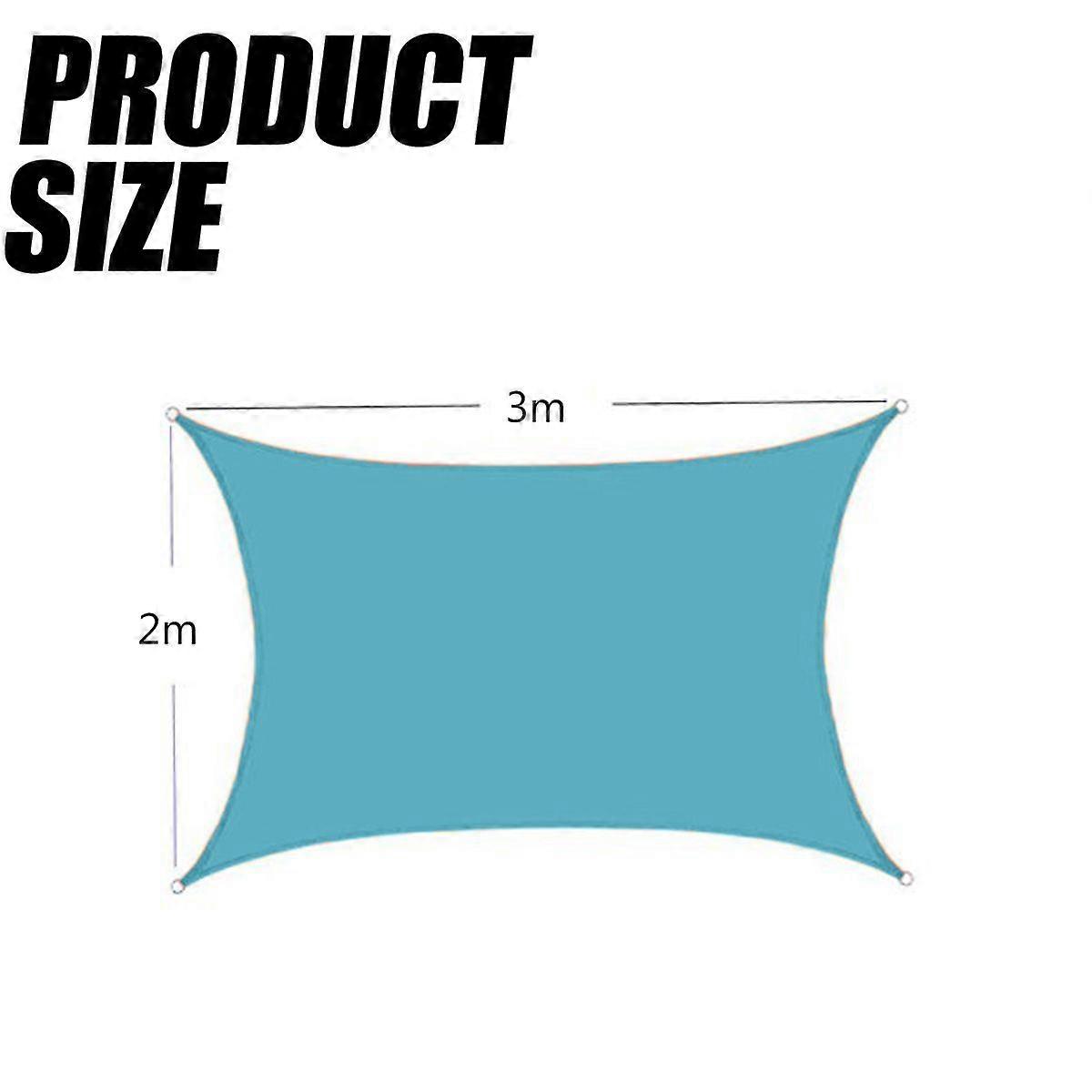 Tenda A Vela Parasole Rettangolare 60x500 Cm - Tessuto HDPE 220g/m², Protezione UV 98%, Kit Di Fissaggio Incluso - Beige Per Giardino, Terrazzo, Balcone
