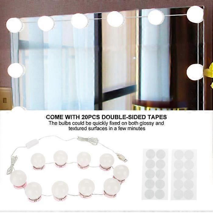 LED makeup  light suction cup installation dressing table dressing table light HB016 (Only light bulbs)