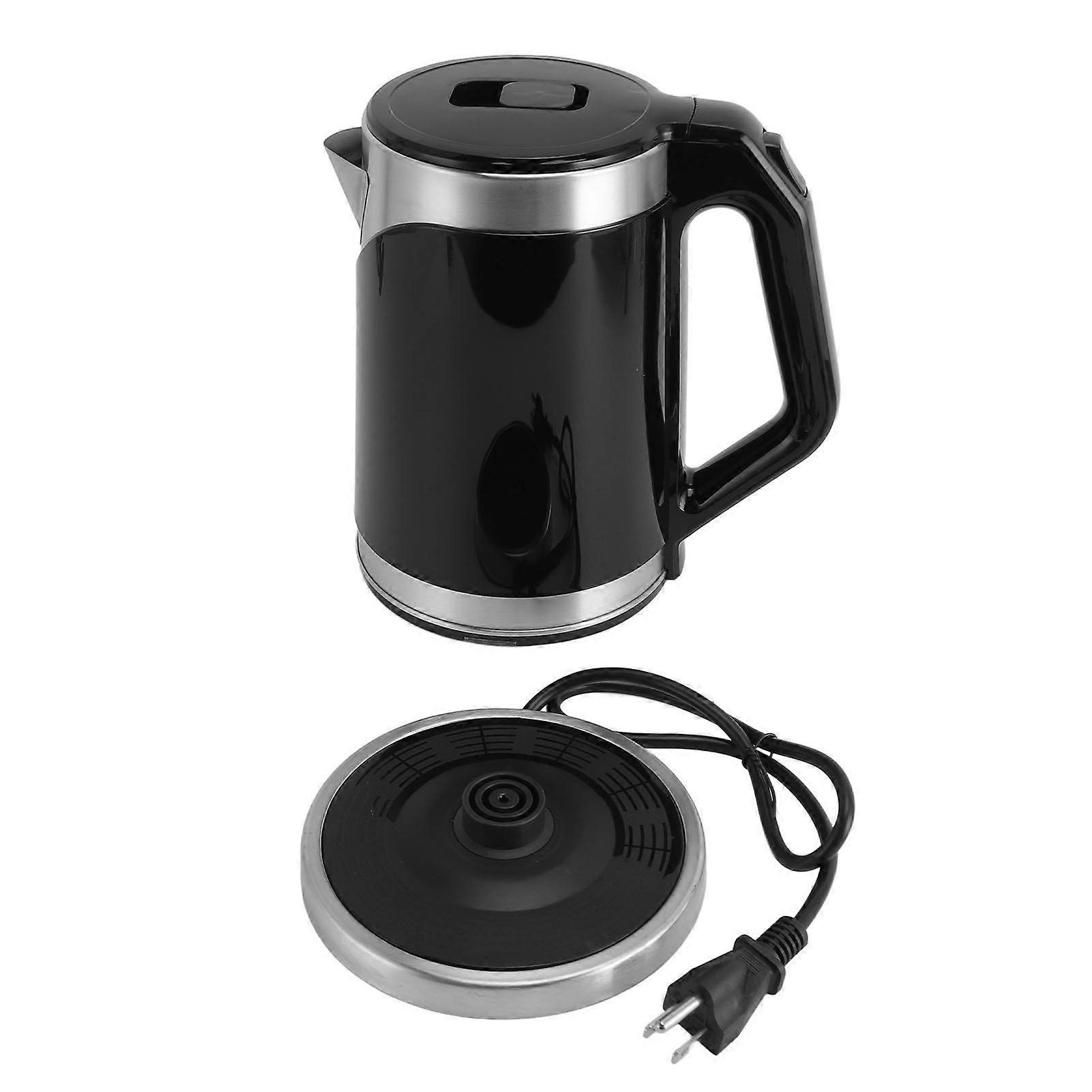 غلاية كهربائية 2 لتر مزدوجة الجدار 1000 واط أوتوماتيكي إيقاف التشغيل غلاية كهربائية من الفولاذ المقاوم للصدأ غلاية الماء الساخن