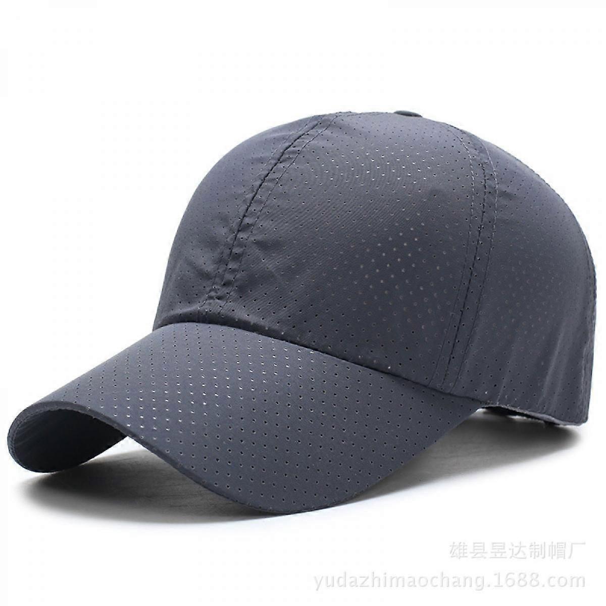 Unisex Solid Color Baseball Cap Quick Drying Breathable Dad Hat