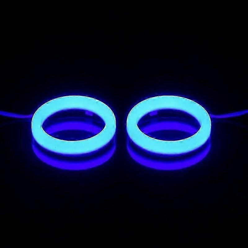 2 Pcs Car Angel Eyes LED Headlight Fog Lamp DRL Daytime Running Light Auto Halo Ring 12V 60MM-120MM High Quality Blue