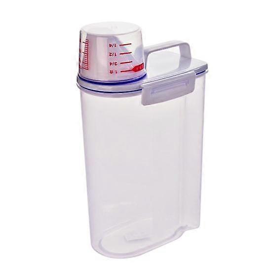 3L Grain Bin Easy to Carry Space-saving PP Portable Sealed Rice Storage Container for Kitchen