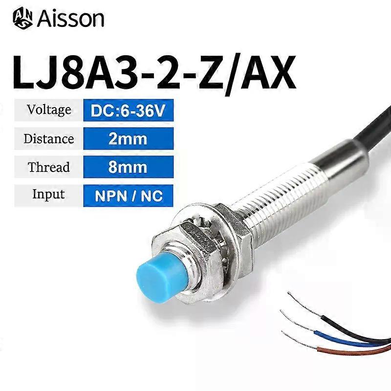 Fsw Proximity Switch Sensor LJ8A3-2-Z/BX BY/AX/AY/EX/DX M8 2m Inductive Detection NPN/PNP NO NC AC220V DC 6-36V Approach Sensor