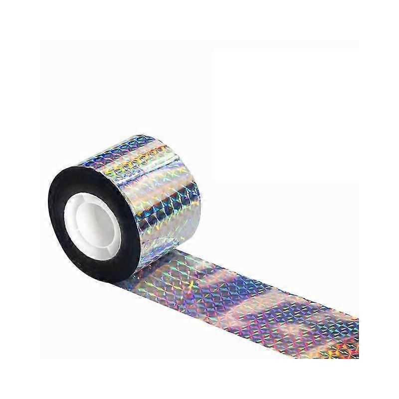 50M Pigeon Repellent Tape Bird Scarer Double Sided Bird Repellent Holographic Shiny Bird Repellent Tape for Scaring Birds Bird Scarer