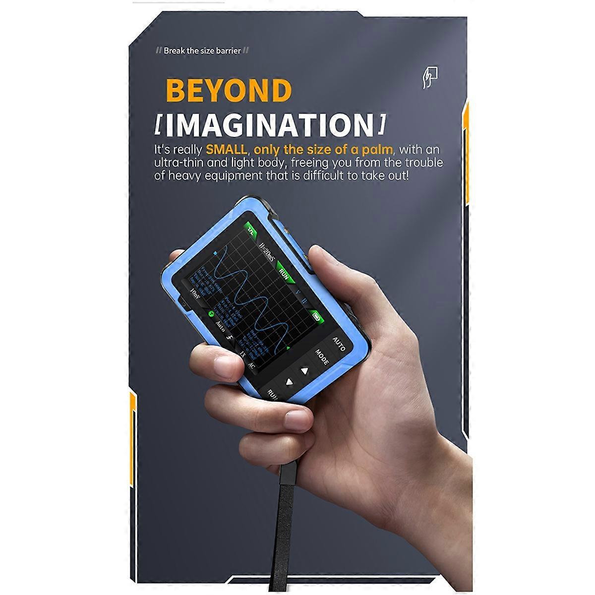 -510 Mini oscilloscope numérique générateur de signal multifonction 2 en 1 bande passante 10M 48MS/s échantillonneur