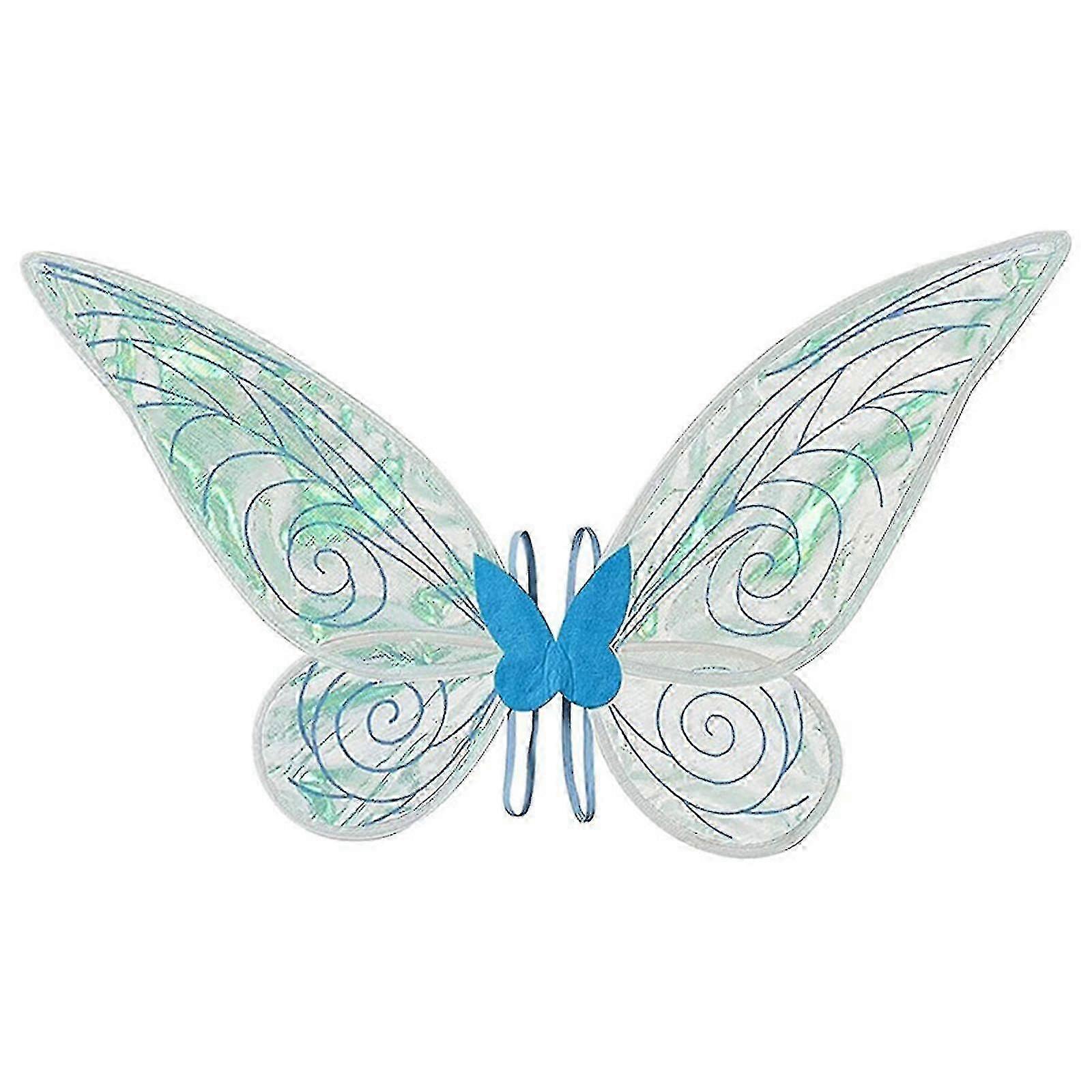 2023 أجنحة خرافية متلألئة للكبار تلبيس متلألئة جناح شفاف لطفل فتاة نسائية-إيفان