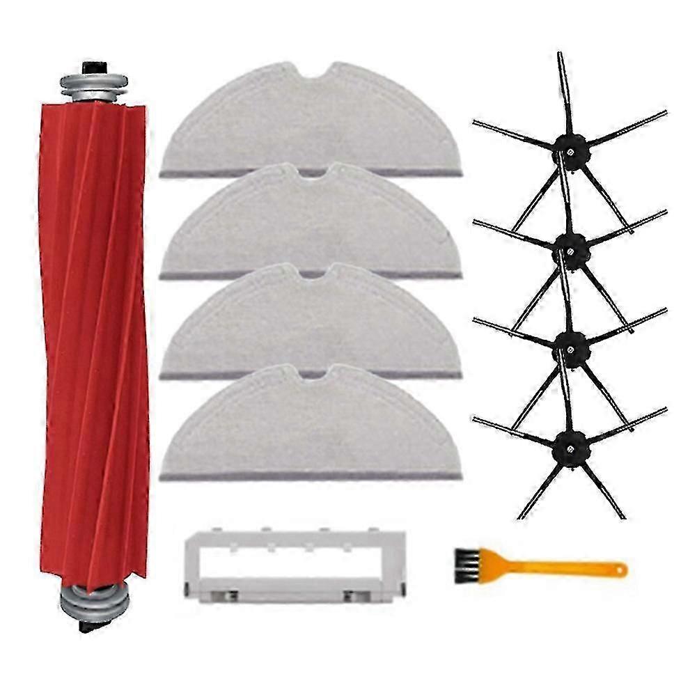 For Xiaomi Roborock Q7 Max/max+ Robot Main Side Brush Mop Rag -black