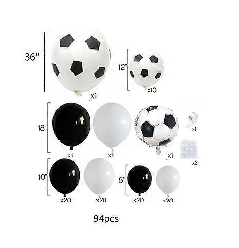 94pcs football balloon arch set