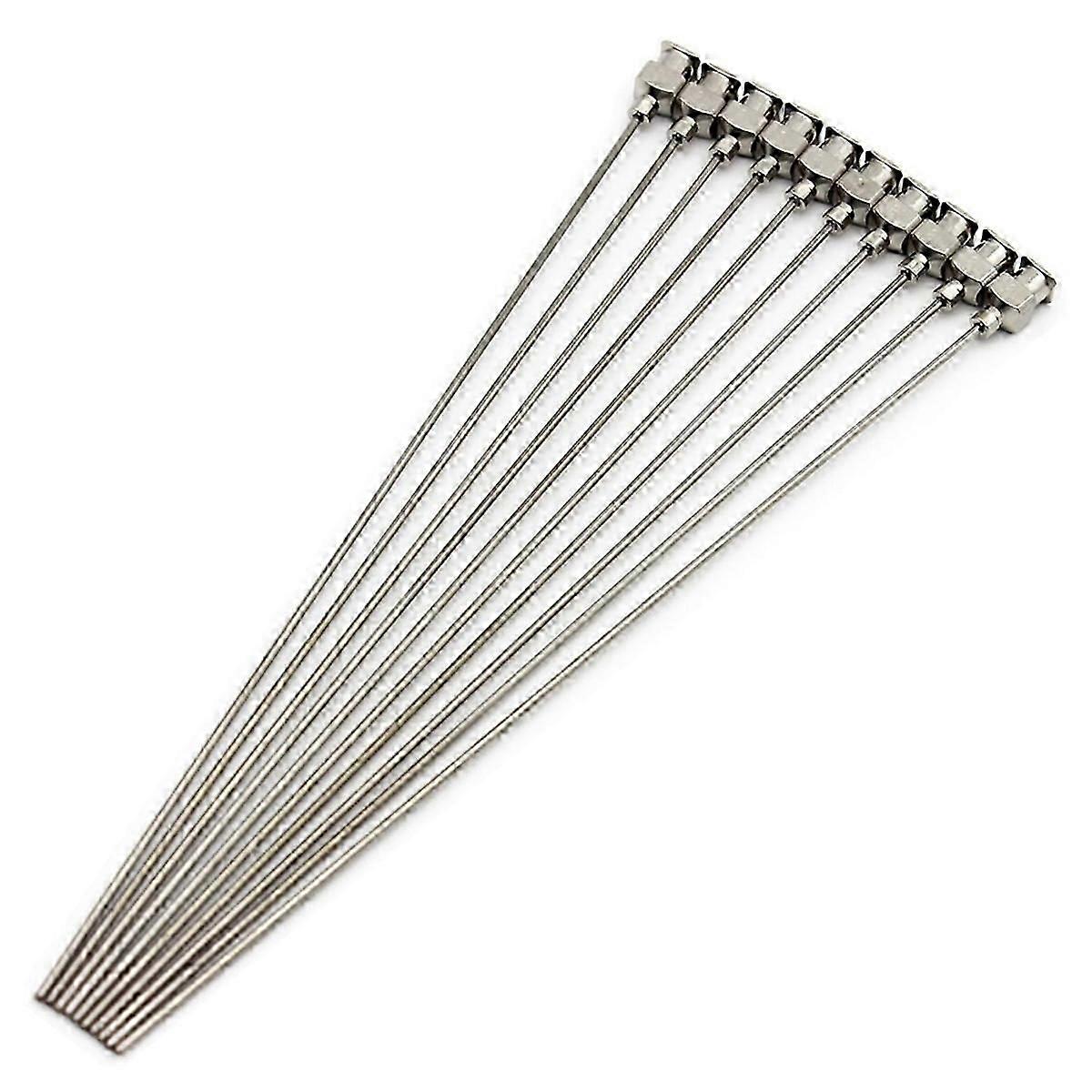 10 pièces aiguille de distribution 6 pouces en acier inoxydable Blunt Tip Luer Connector Aiguilles émoussées en acier inoxydable 18g