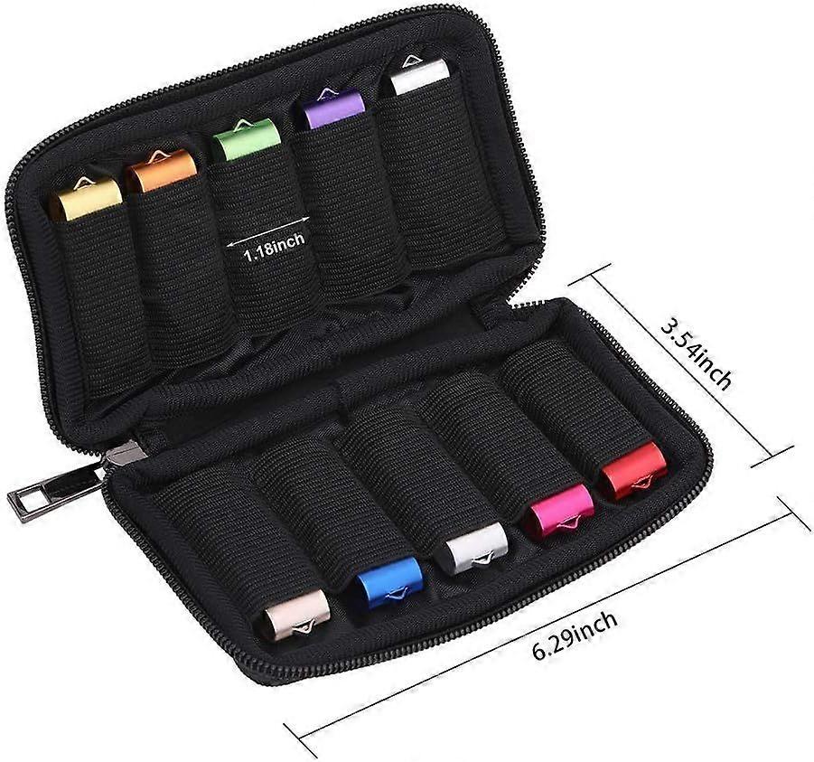 حالة محرك أقراص فلاش USB - حالة حامل محرك الإبهام Vellgo Soft Material ، منظم حامل محرك أقراص USB ، حقيبة الملحقات الإلكترونية المحمولة لذاكرة USB St