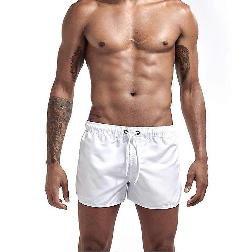 Men Fashion Summer Shorts Multi Color Sportswear Straight Pants Beach Style Casual Running Elastic Waist Drawstring Sweatpants