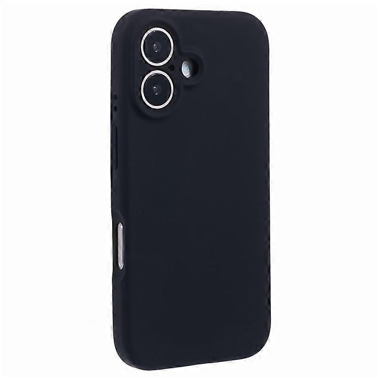 Compatible For iPhone 16 Plus Case PC+Liquid Silicone Protective Phone Cover with Microfiber Lining