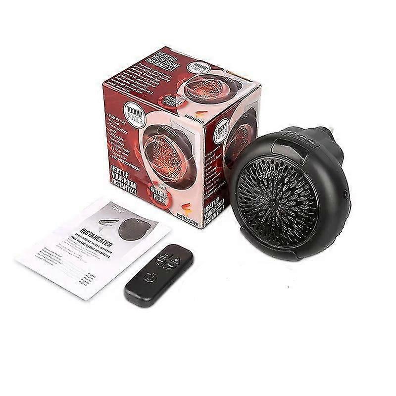 400W Plug In Wall Heater Mini Electric Space Heater Digital Timer with Remote