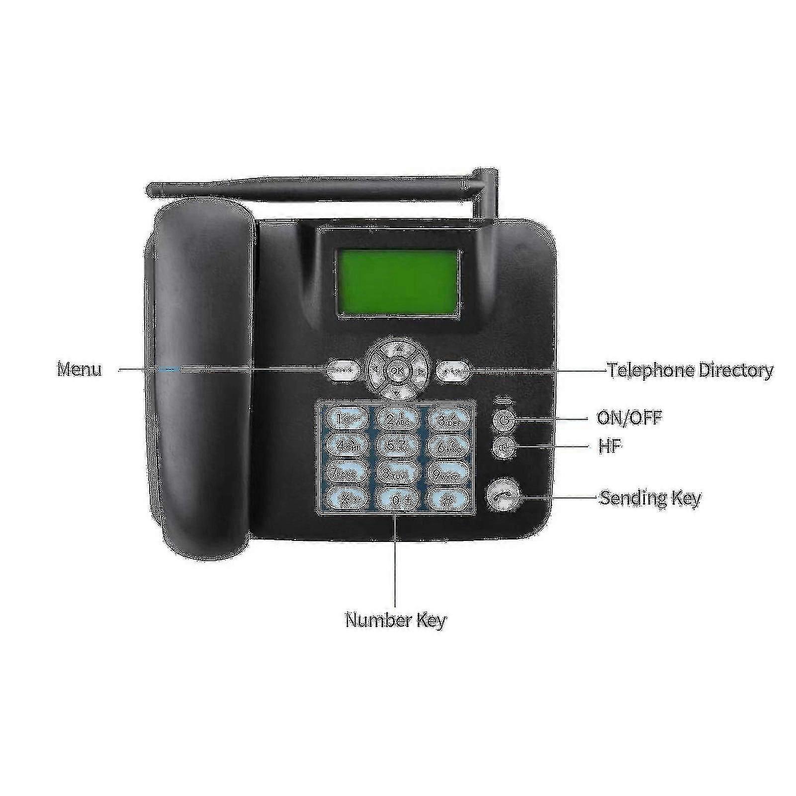 ワイヤレス電話 4 g デスクトップ電話サポート Gsm 850/900/1800/1900mhz Sim カード コードレス電話 アンテナ ラジオ