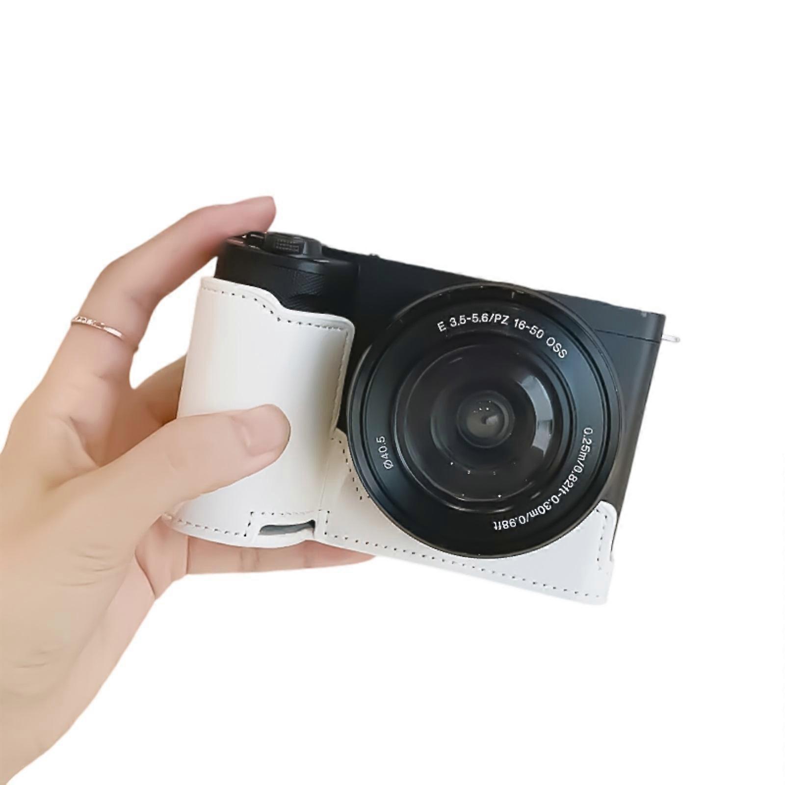 Camera Base PU Leather Half Case For ZVE10 II Providing Comfort And Accessibility For Daily Use