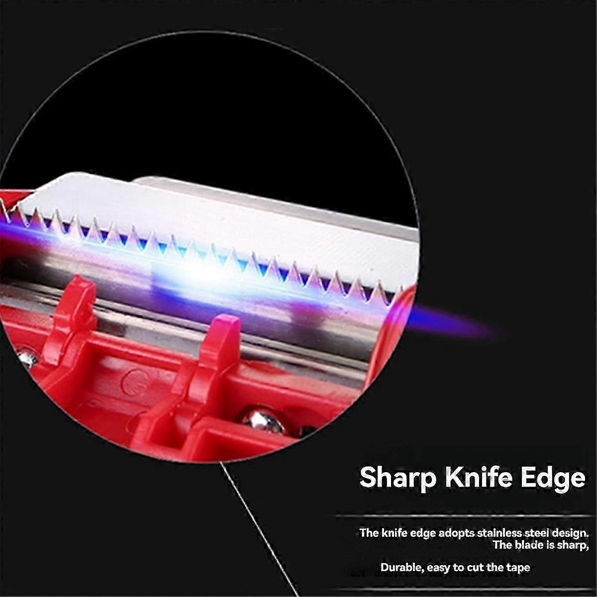 Packing Tape Dispenser, Heavy Duty Packaging Tape Clear Adhesive Tape Dispenser for Carton Sealing, Moving, Shipping