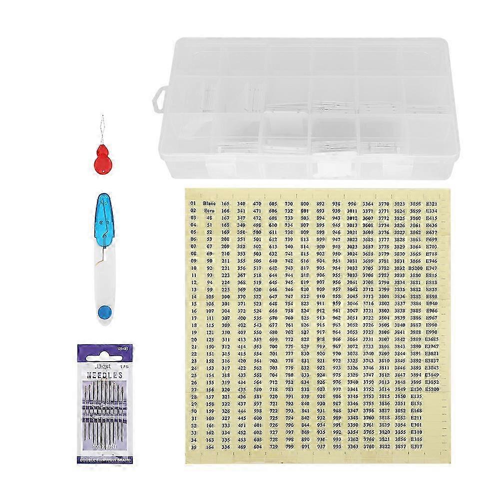 Cross Stitch Winding Plastic Floss Bobbins Remaining Line Management Board Embroidery Set