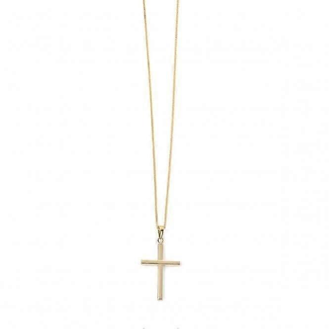Elements 9ct Yellow Gold Large Cross Pendant GP942