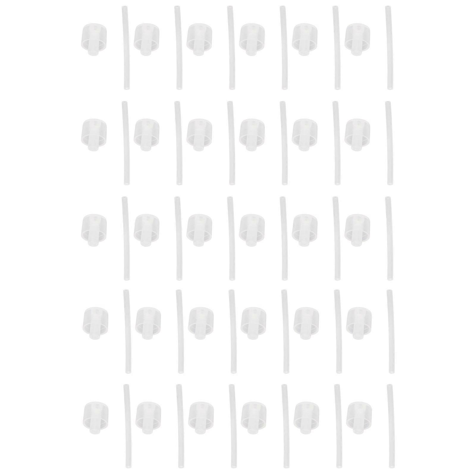 30Pcs Bottle Pump Head ABS Transparent Refill Pump Head Transfer Tool for Perfume Cosmetic