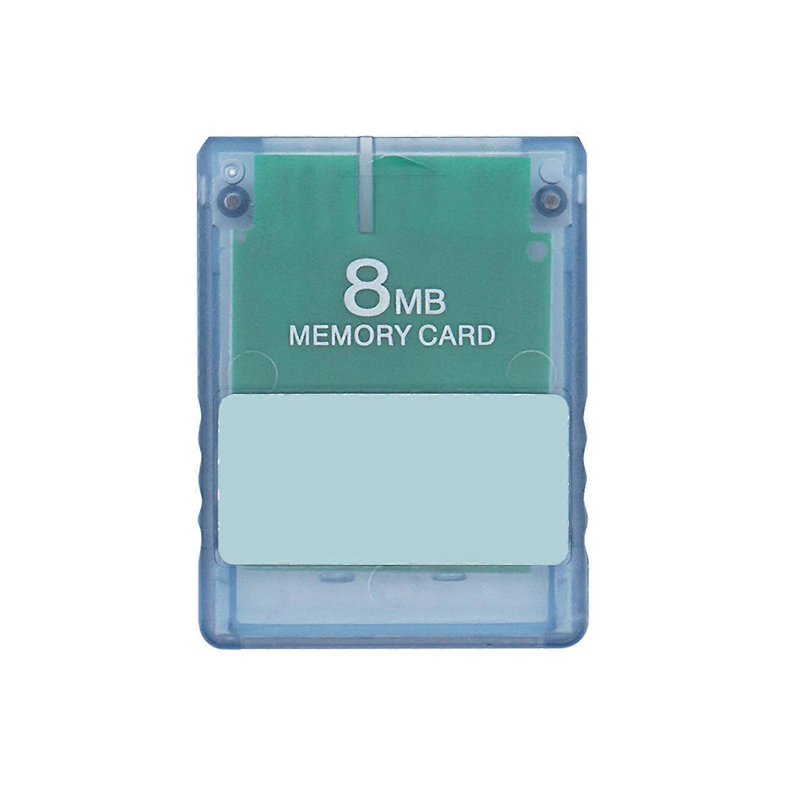 FreeMcBoot FMCB Program Card v1.953 für P2 Konsole, Speicherkarte 8MB Plug and Use Help Start Gaming Festplatte Transparent blau