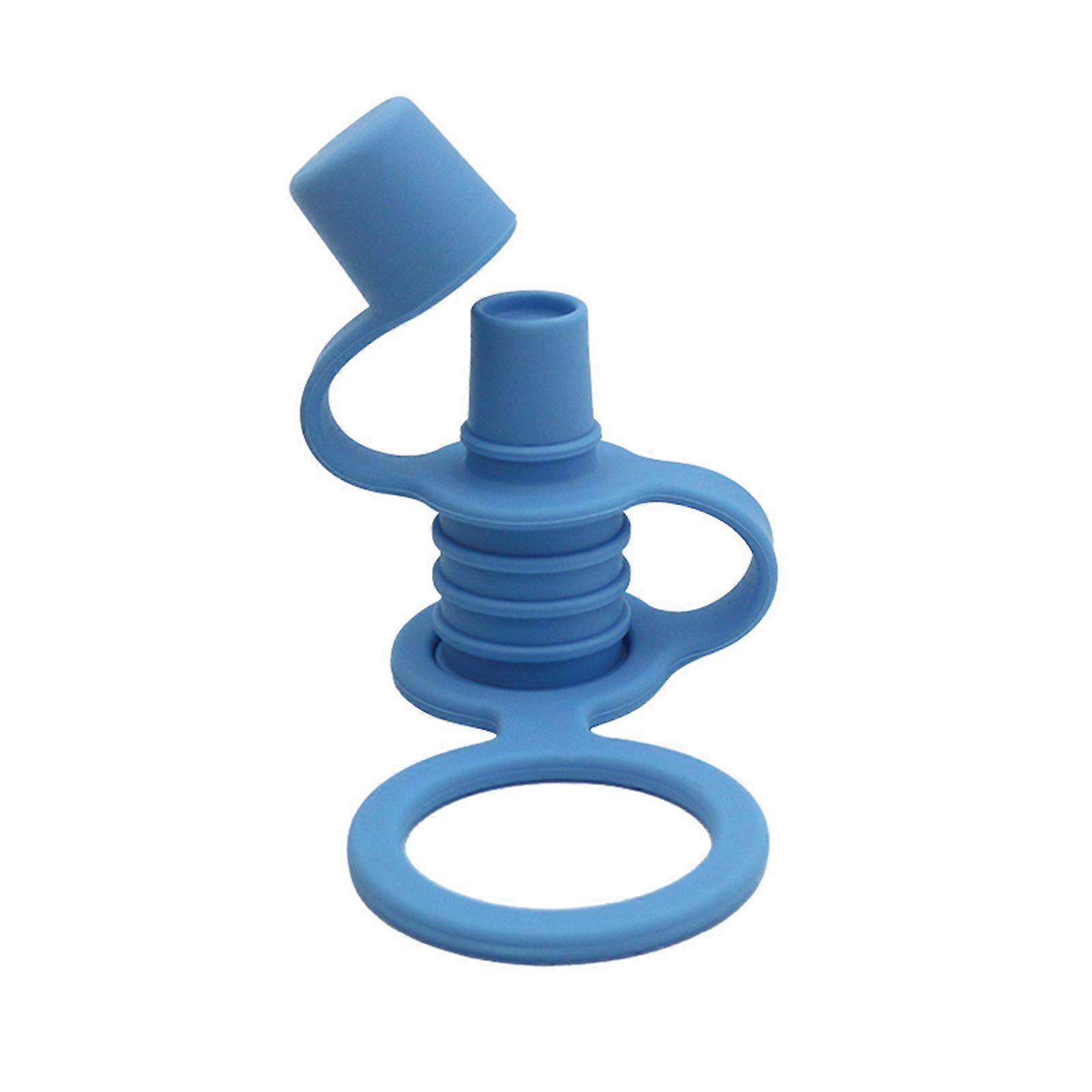 Portable Silicone Bottle Top Spout Silicone Bottle Top BPAFree Replacement Bottle Spout Adapter for Toddler To Adults Lake Blue