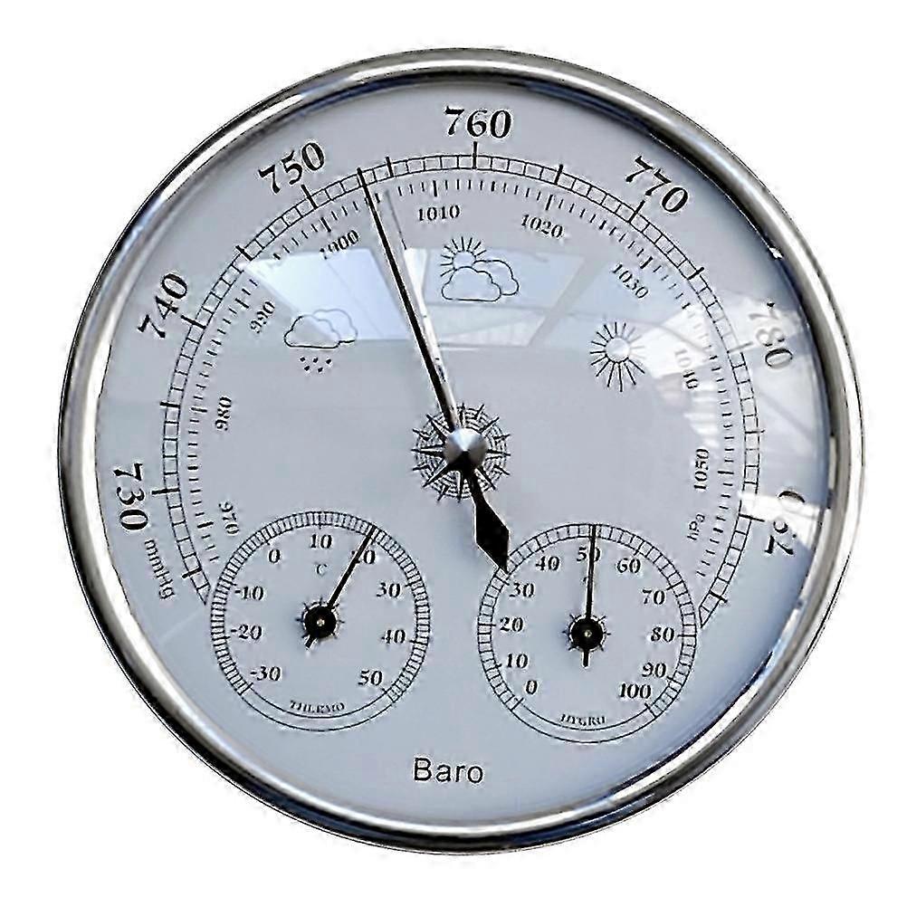 3 In 1 Dial Type Weather Station Barometer Thermometer Hygrometer Barometric Pressure Temperature Humidity