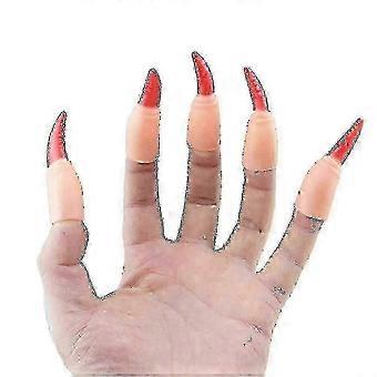 Finger Claws Nail Claws False Nail Halloween Costumes Spooky Scary Witches Nails Fake Finger Paw Claws Fingertip Arrow