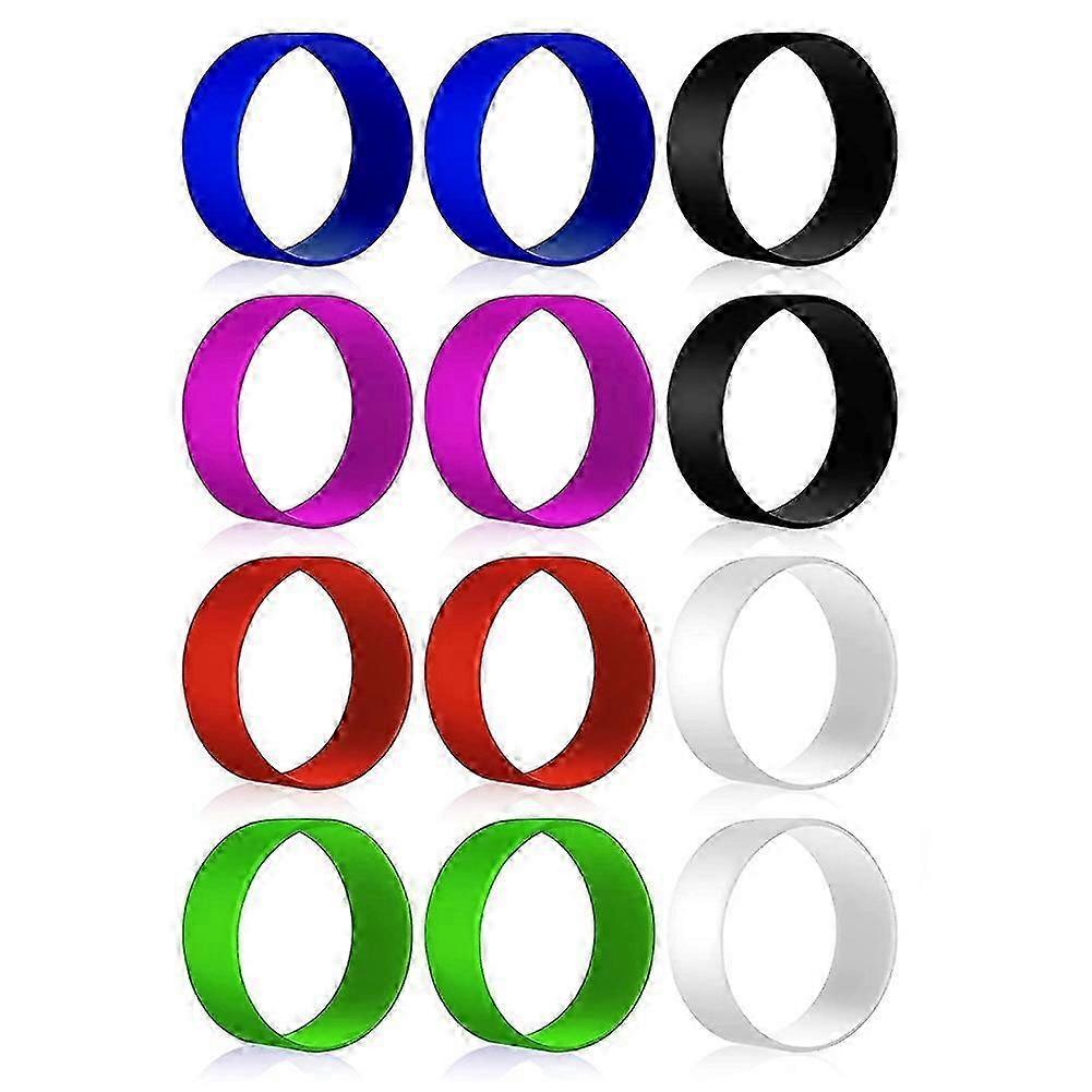 12 Pcs Silicone Bands for Sublimation Tumbler Alternative Shrink Wrap Sublimation Paper Holder Ring