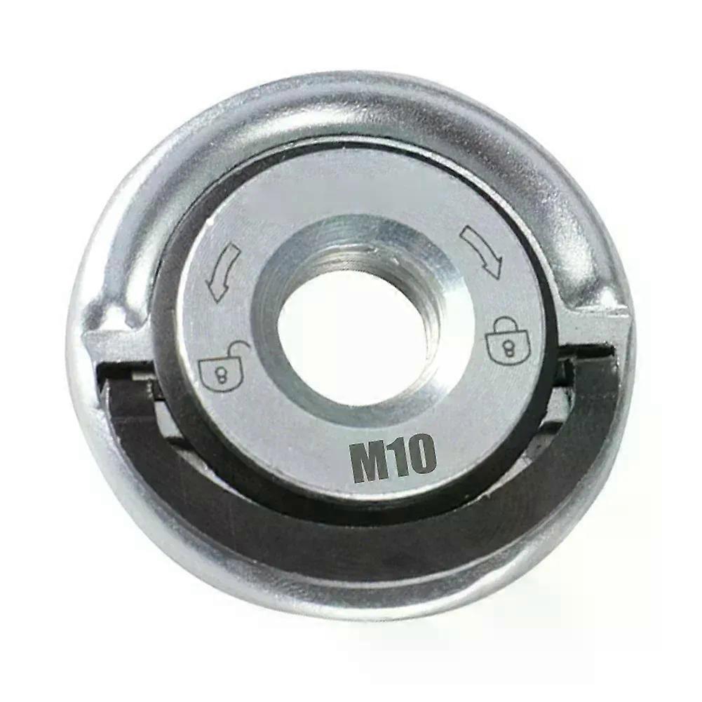 M10 Thread Angle Grinder Self-Locking Pressing Plate Quick Release Flange Nut Power Chuck Tools Angle Grinder Accessories