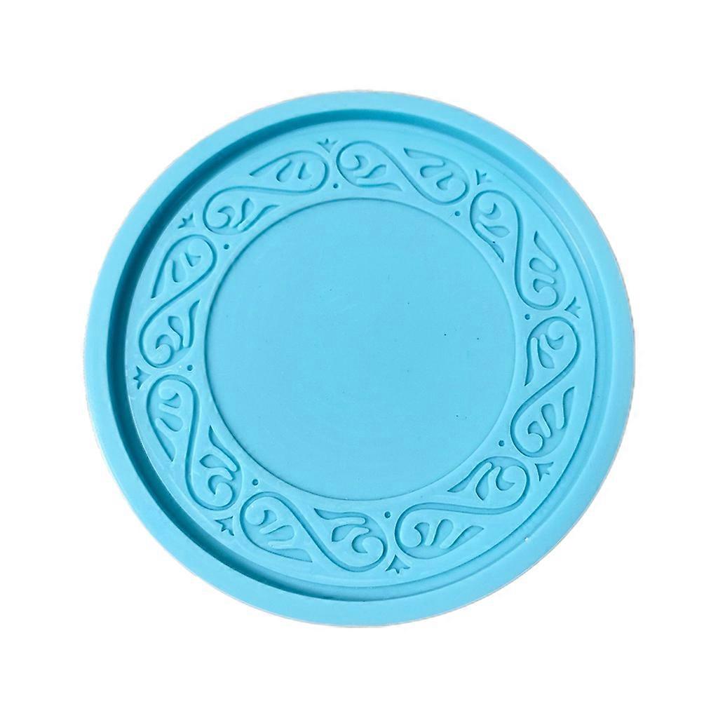 Practical Resin Coaster Molds Flower Silicone Mold Handmade Easy to Release No Residue for Making Resin Coasters Mat DIY