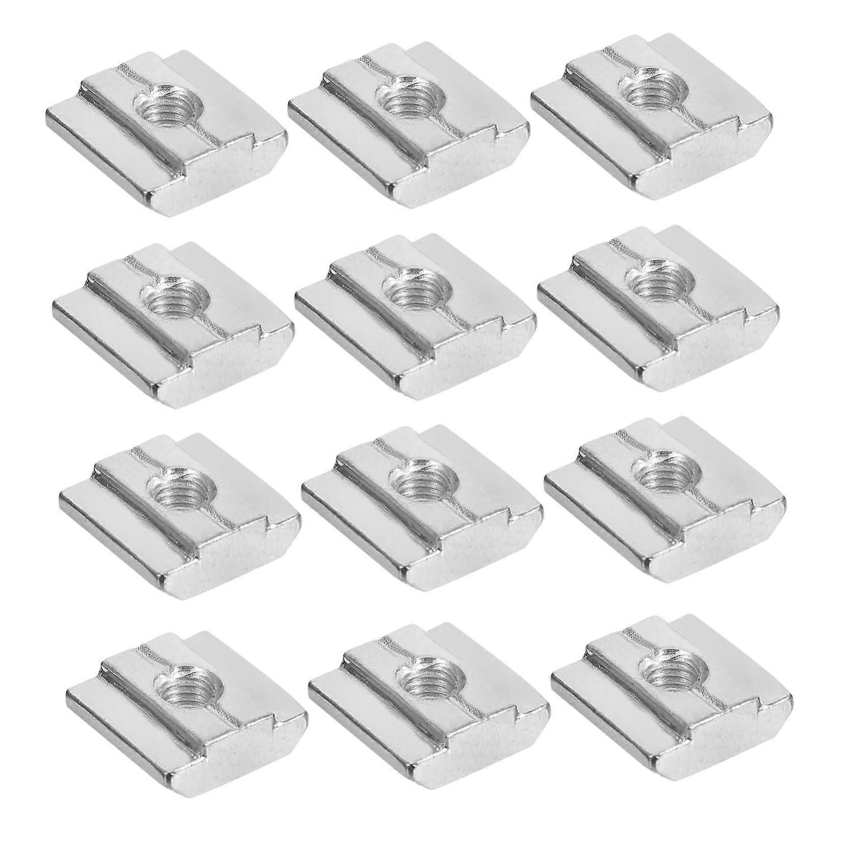 T-Slot Nut 50 Pcs Sliding Nut Set M5 Size Carbon Steel Galvanized Surface For 30mm Aluminum