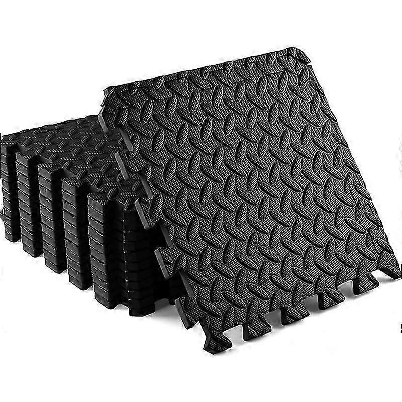 10 adet Spor Salonu Döşeme Mat, Köpük Egzersiz Paspasları, Kilitli Bulmaca EVA Yer Karoları, Ev Egzersizi İçin Kaymaz Kauçuk YastıkYapıştırıcılar (30x30cm)