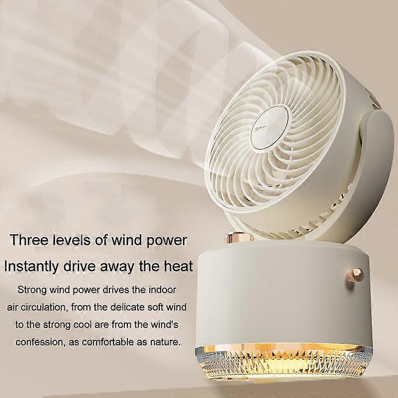 USB Charging Cooler Air Conditioning Fan Desktop Cooling Fan Swing Humidifier