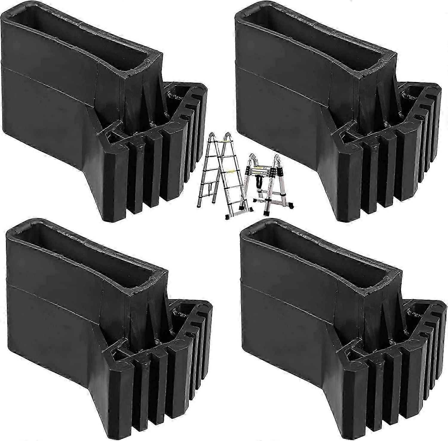 Copripiedi Scala Piedi Estensione Scala Piedi Scala Piedini Gomma Antiscivolo Cuscinetti Universali (4 pezzi
