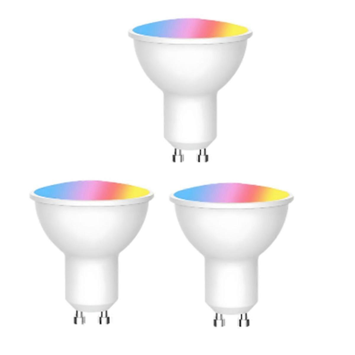 Tuya Bluetooth GU10 LED Light Bulb Dimmable 6W 220V Smart 3Pcs