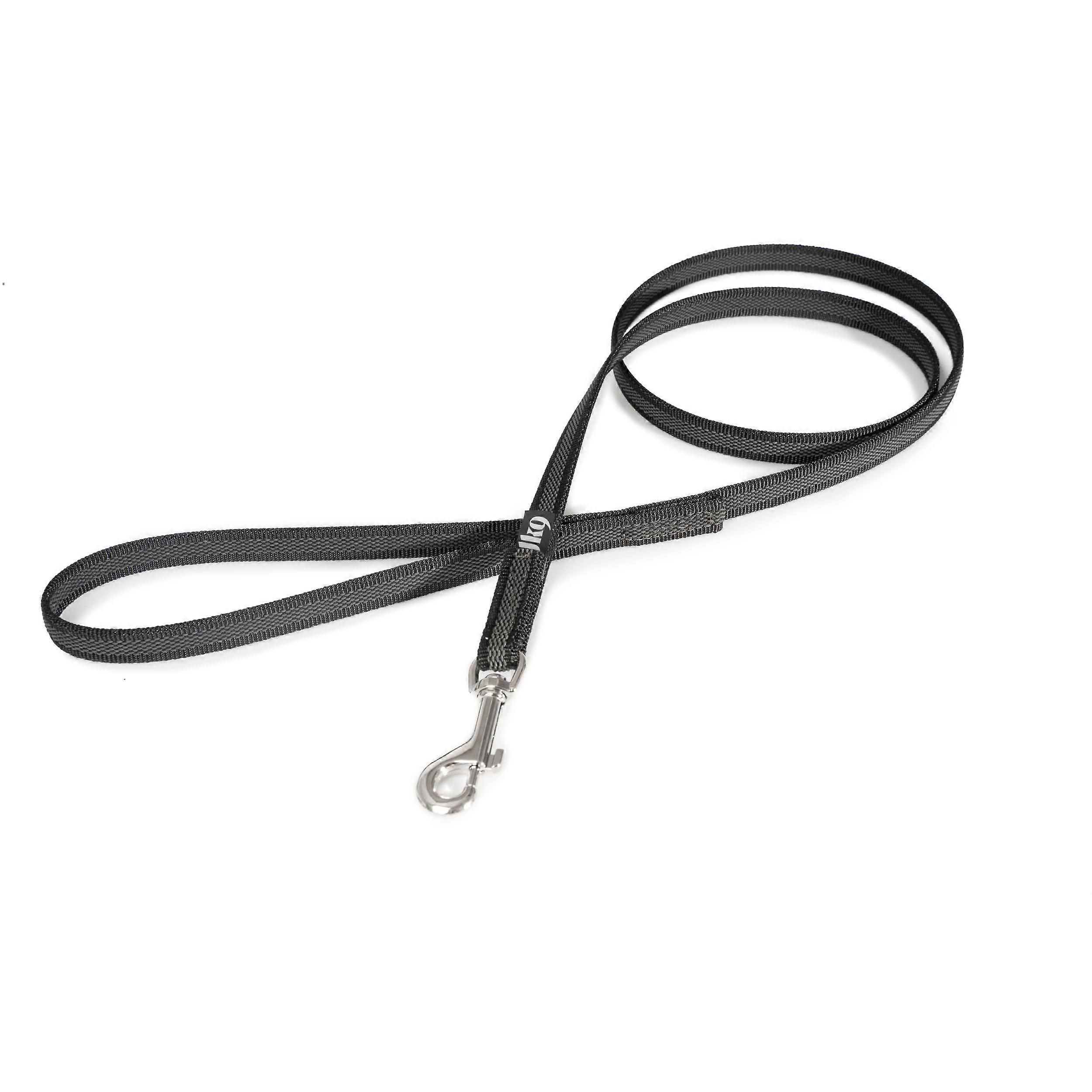 Color Gray SuperGrip Leash with Handle, 0.55 in x 3.9 ft, BlackGray