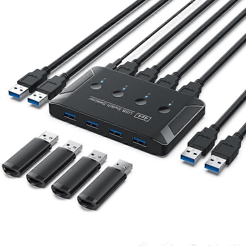 T29 USB3.0 Automatic 4 In 4 Out Switcher