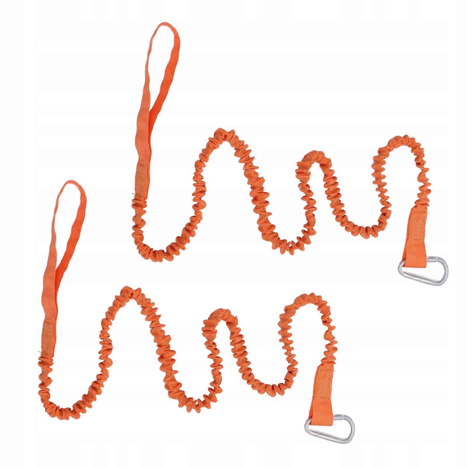 2pcs Kayak Paddle Tether Leash Kayak Paddle Keeper Lanyard For Orange