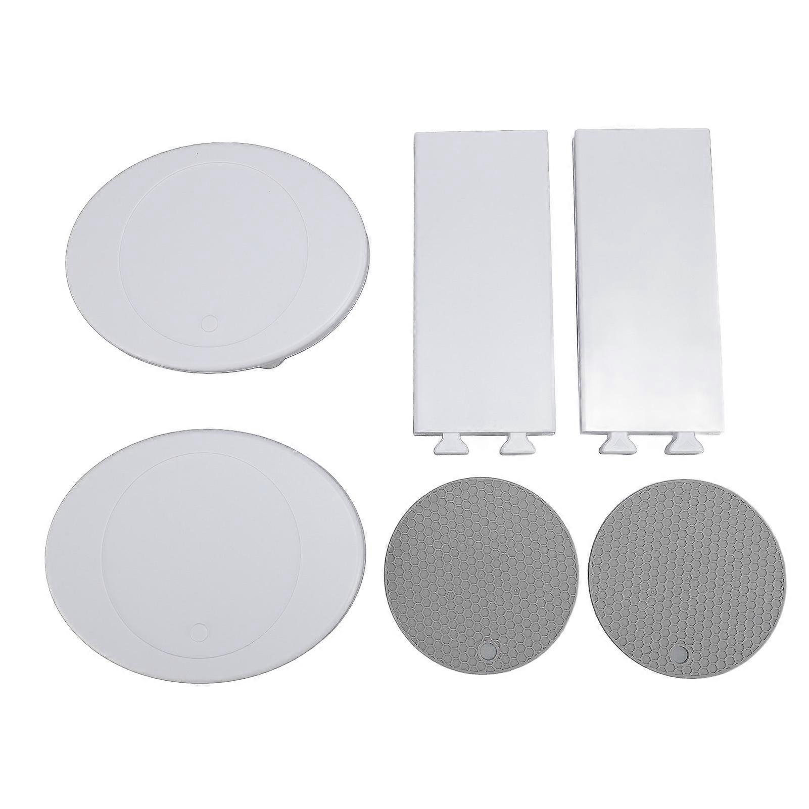 Turntable Expandable Portable Outdoor Dish Tray Accessories for Lazy Susan Rectangular Dining Table