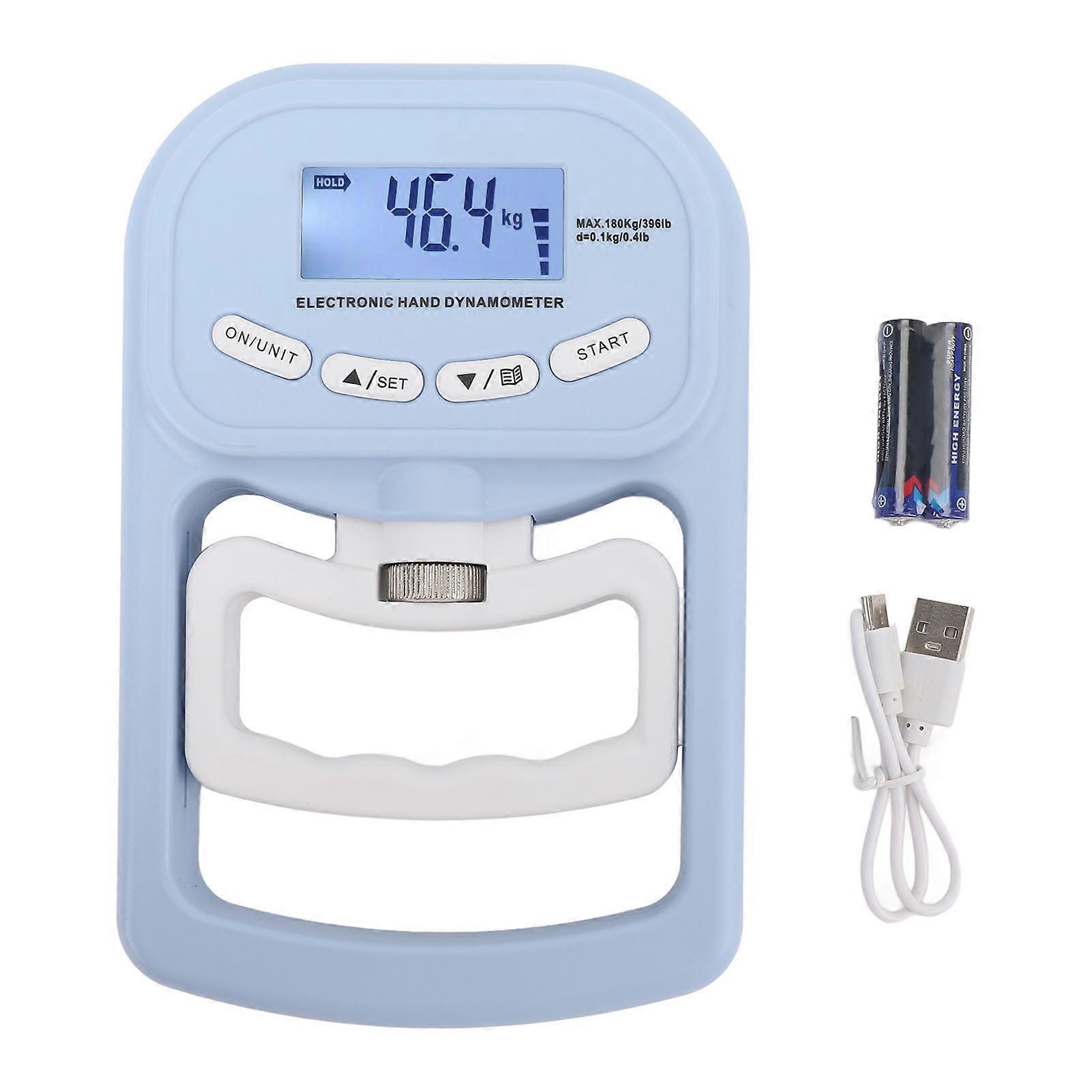 Grip Strength Trainer High Accuracy Digital LCD Display 396lbs Electronic Hand Dynamometer for Sport Training