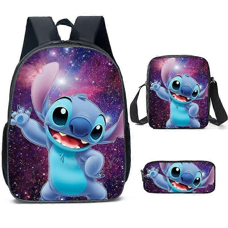 Stitch Cosplay Νάιλον Σακίδιο Τσάντες ώμου Μολυβοθήκη Κοστούμι Anime Παιδική αδιάβροχη σχολική τσάντα Μόδα Φοιτητικά αγόρια