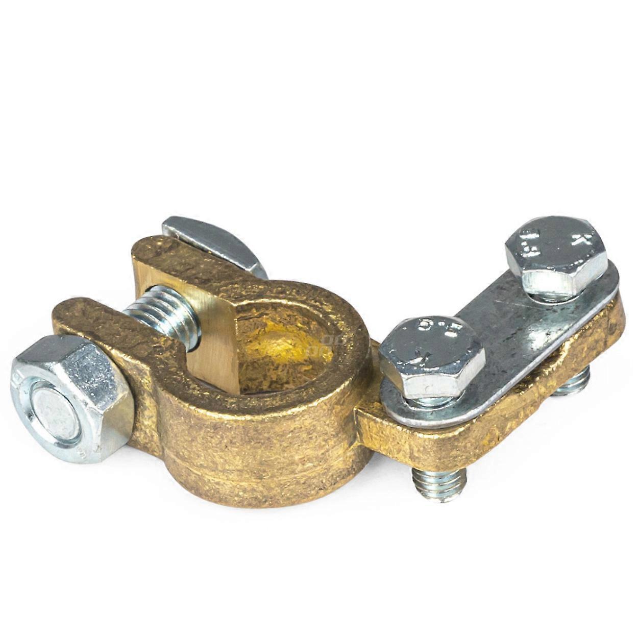Brass Positive Battery Terminal, Reinforced, Positive Plus, Twisted